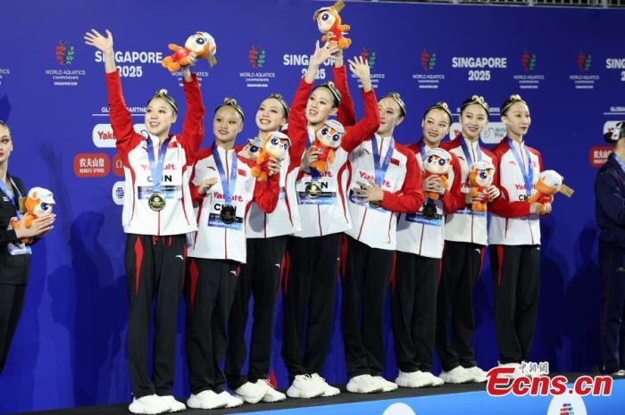China wins team gold for artistic swimming at World Aquatics Championships