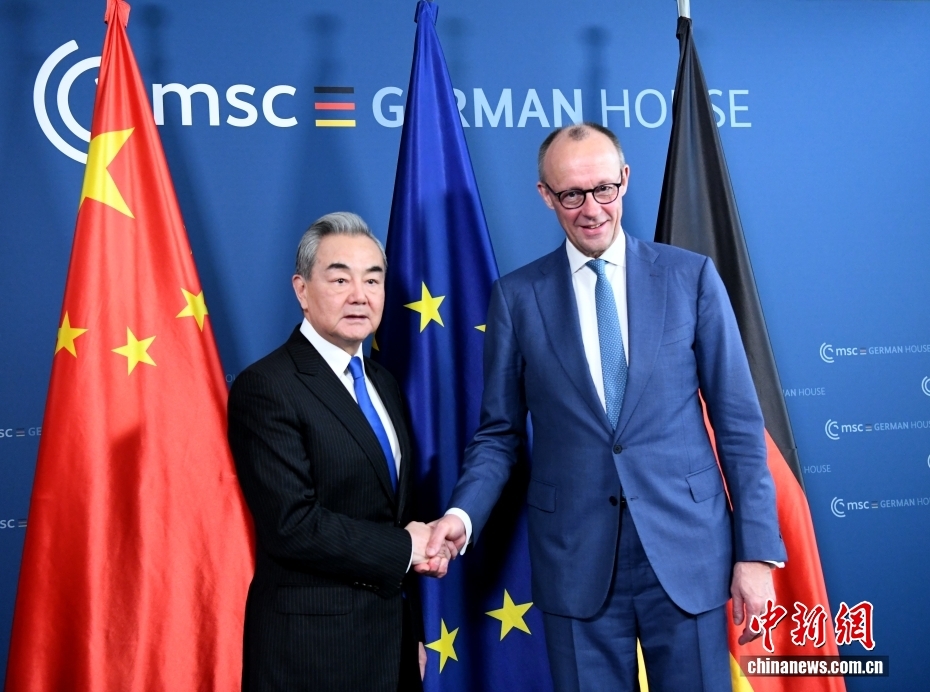 德国总理默茨会见王毅